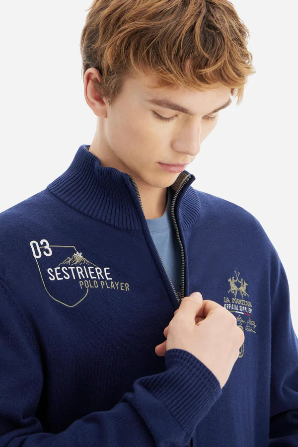 FULL ZIP SWEATER SOFT WOOL