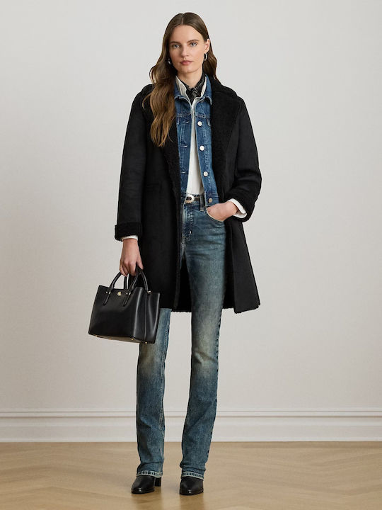 FX Shearling Short Belted 35" Unlined Coat