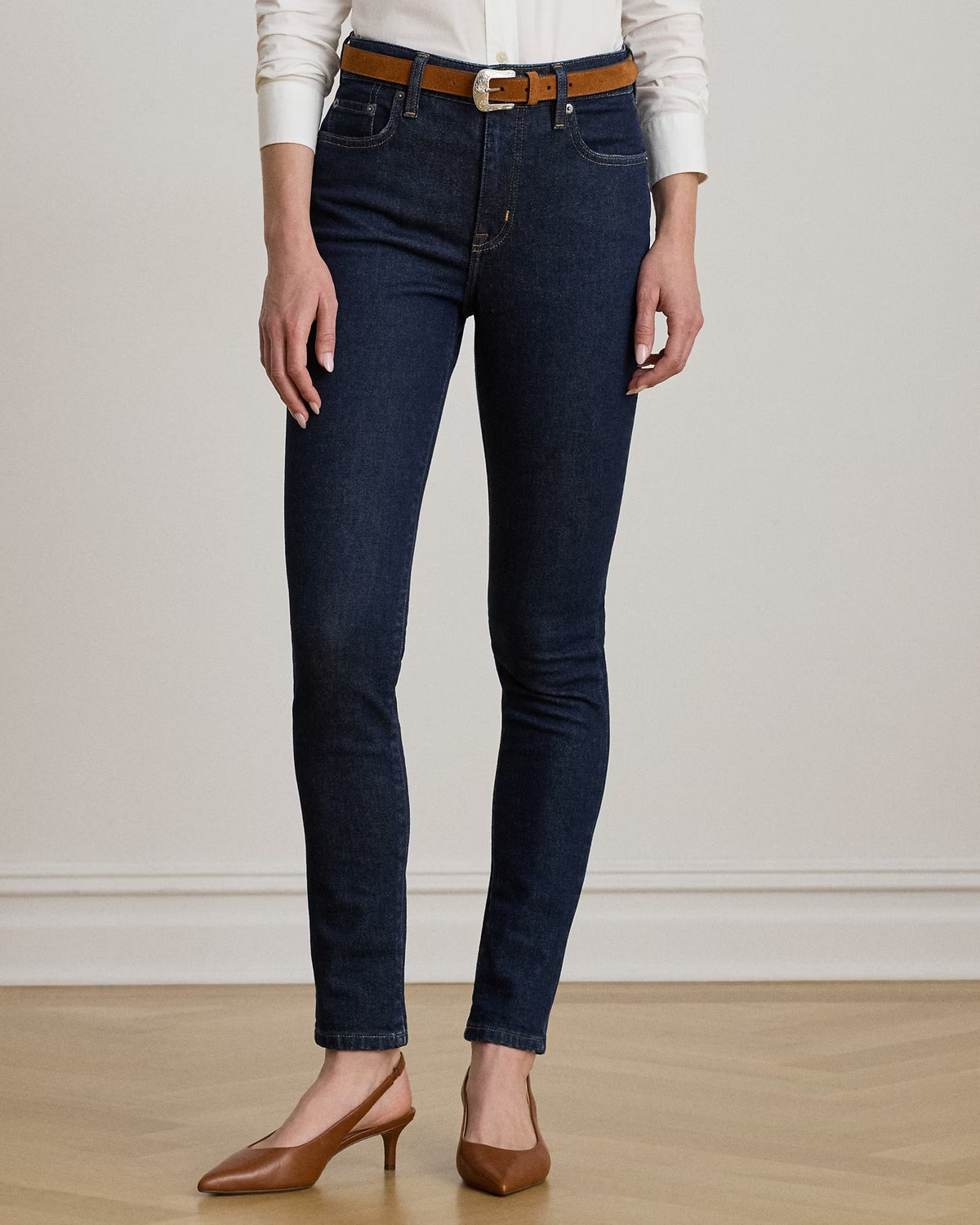 Hi Rise Skinny Ankle Jeans