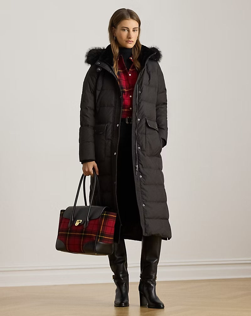 FF Trim Puffer 45" Insulated Coat