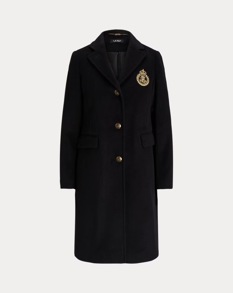 Crested Wool Lined Coat
