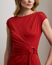 Fabiana Elbow-Sleeve Dress