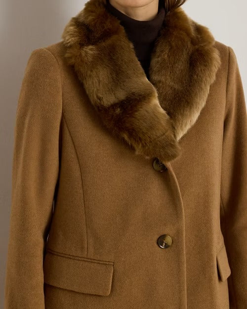 FF Trim Reefer Lined Coat