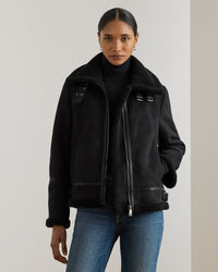 FX Shearling Short Belted 24" Unlined Coat