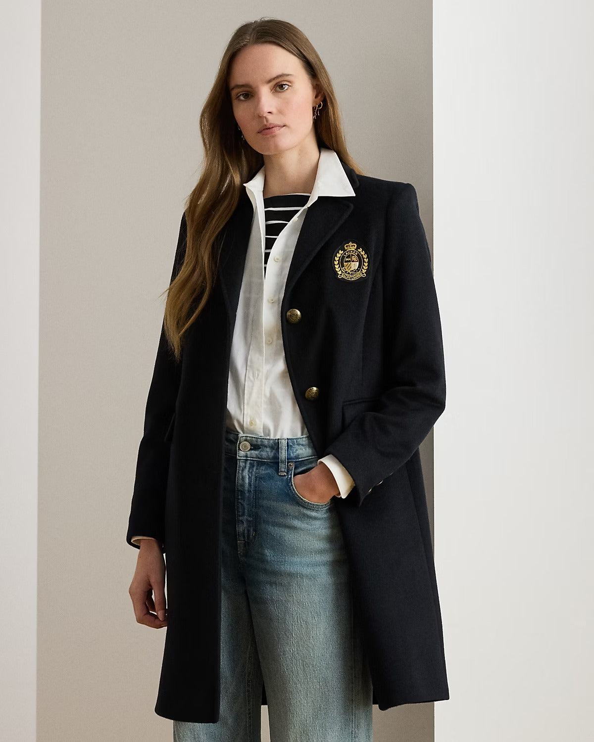 Crested Wool Lined Coat