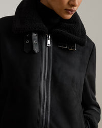 FX Shearling Short Belted 24" Unlined Coat