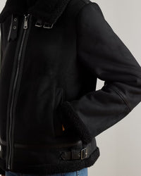 FX Shearling Short Belted 24" Unlined Coat