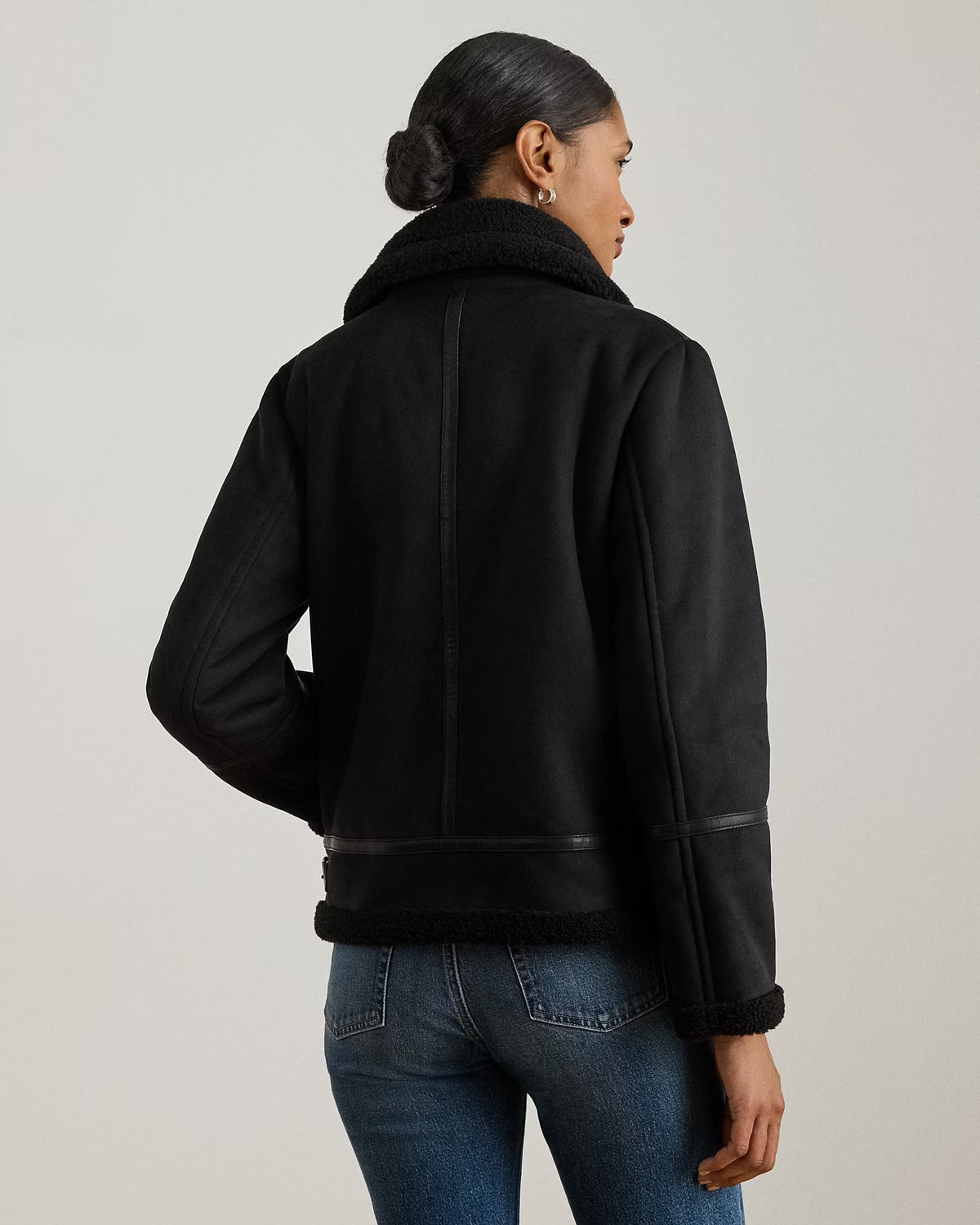 FX Shearling Short Belted 24" Unlined Coat