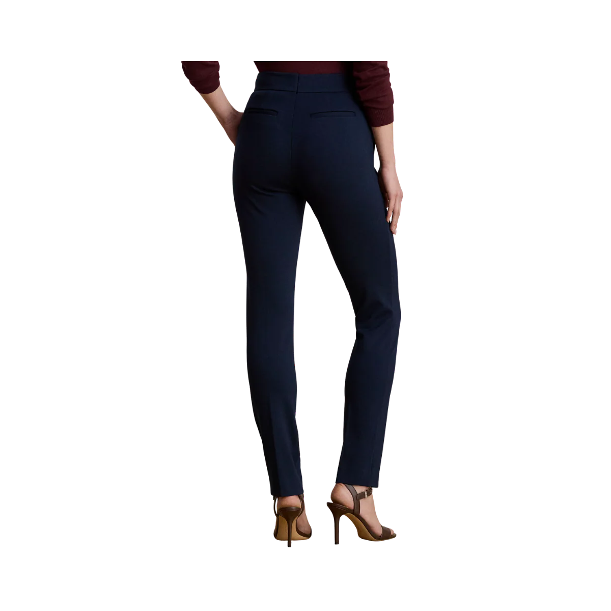 Zinleah Ankle Flat-Front Pants