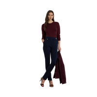 Zinleah Ankle Flat-Front Pants