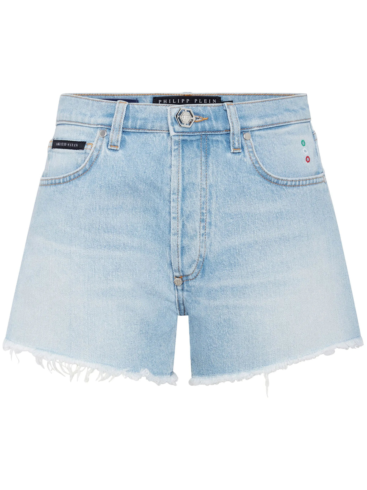 Logo-Appliquéd Blue Shorts