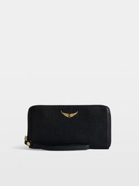 Logo-Detail Black Wallet