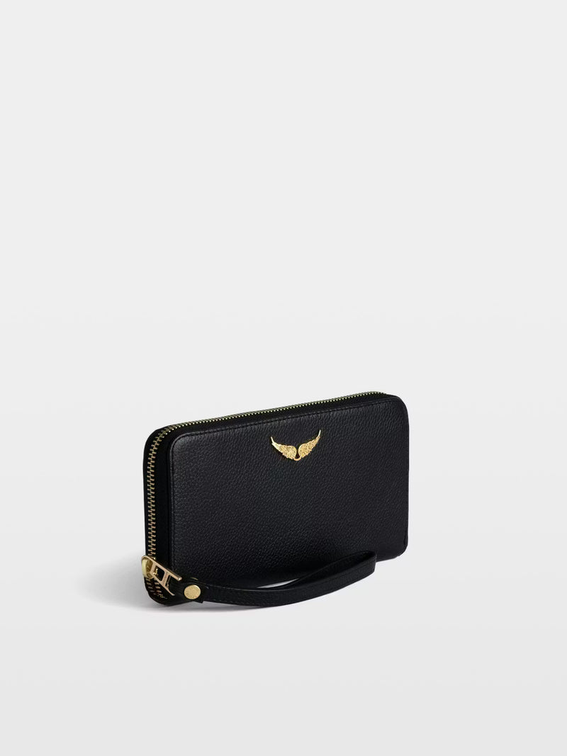 Logo-Detail Black Wallet