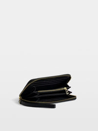 Logo-Detail Black Wallet