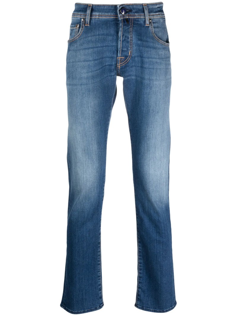 Nick Mid-Rise Blue Jeans
