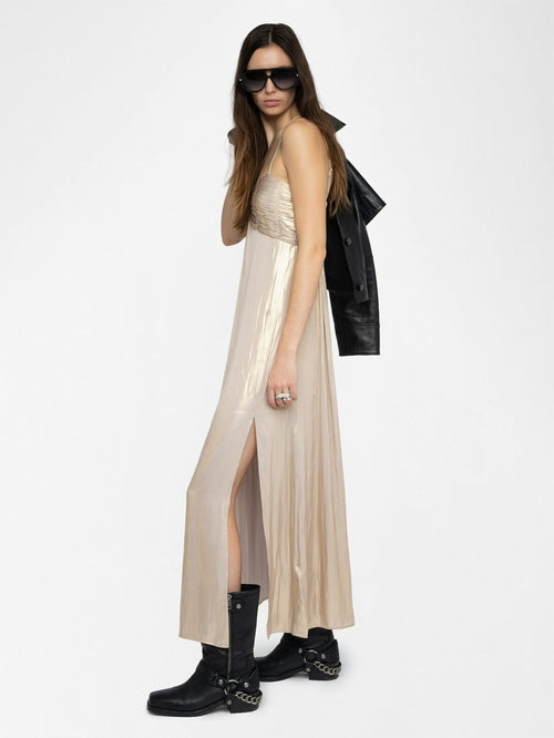 RIPPIE SATIN DRESS
