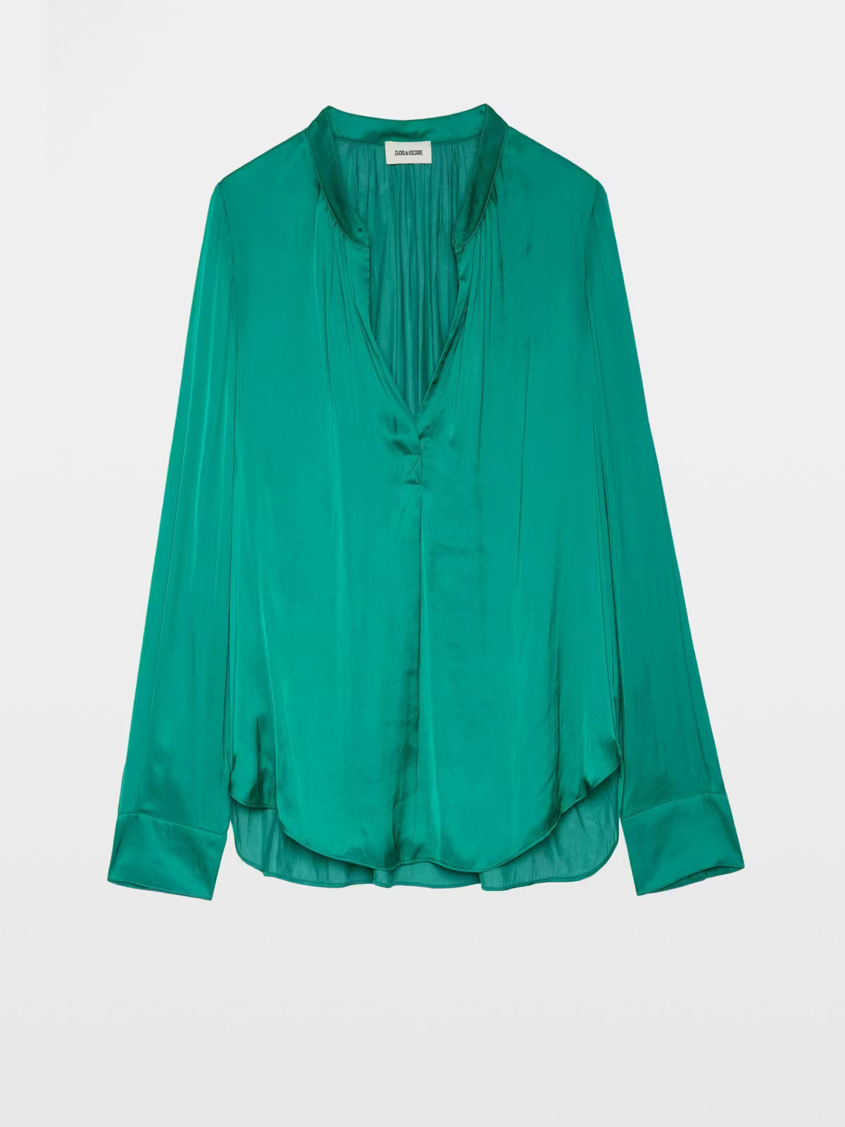 Satin Green Blouse