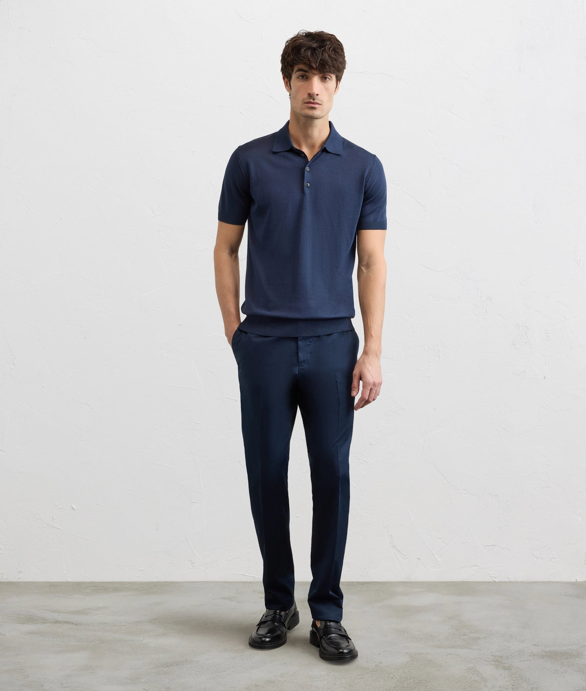 Silk and Cotton Polo