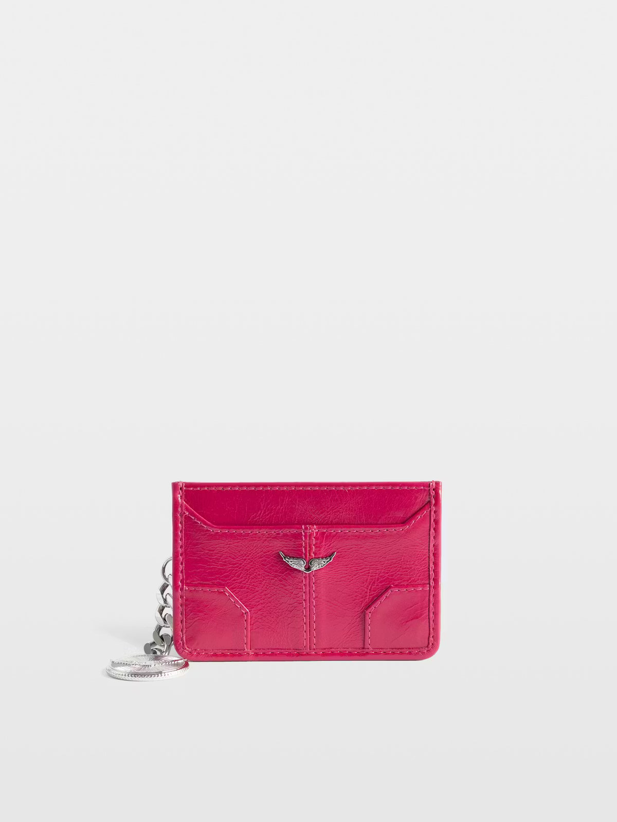 SUNNY PASS VINTAGE PATENT Red CARDHOLDER
