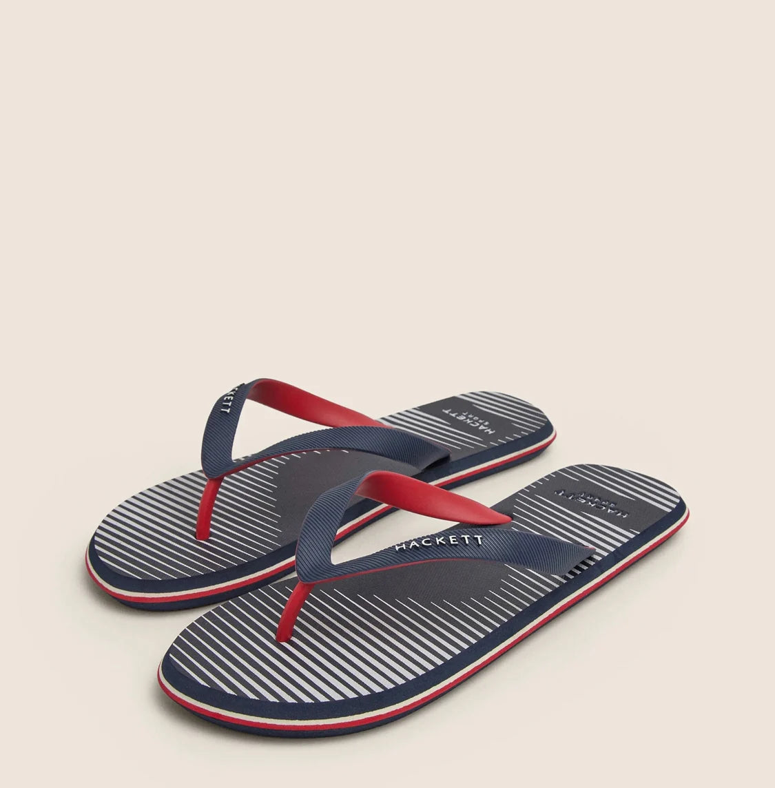 Tote Navy/Red Flip Flops
