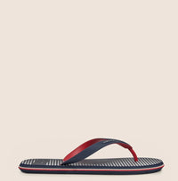 Tote Navy/Red Flip Flops