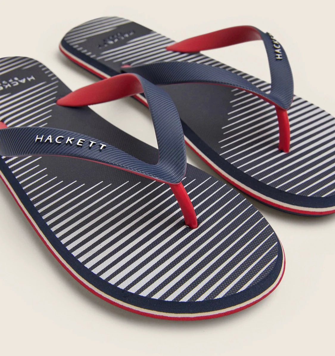 Tote Navy/Red Flip Flops