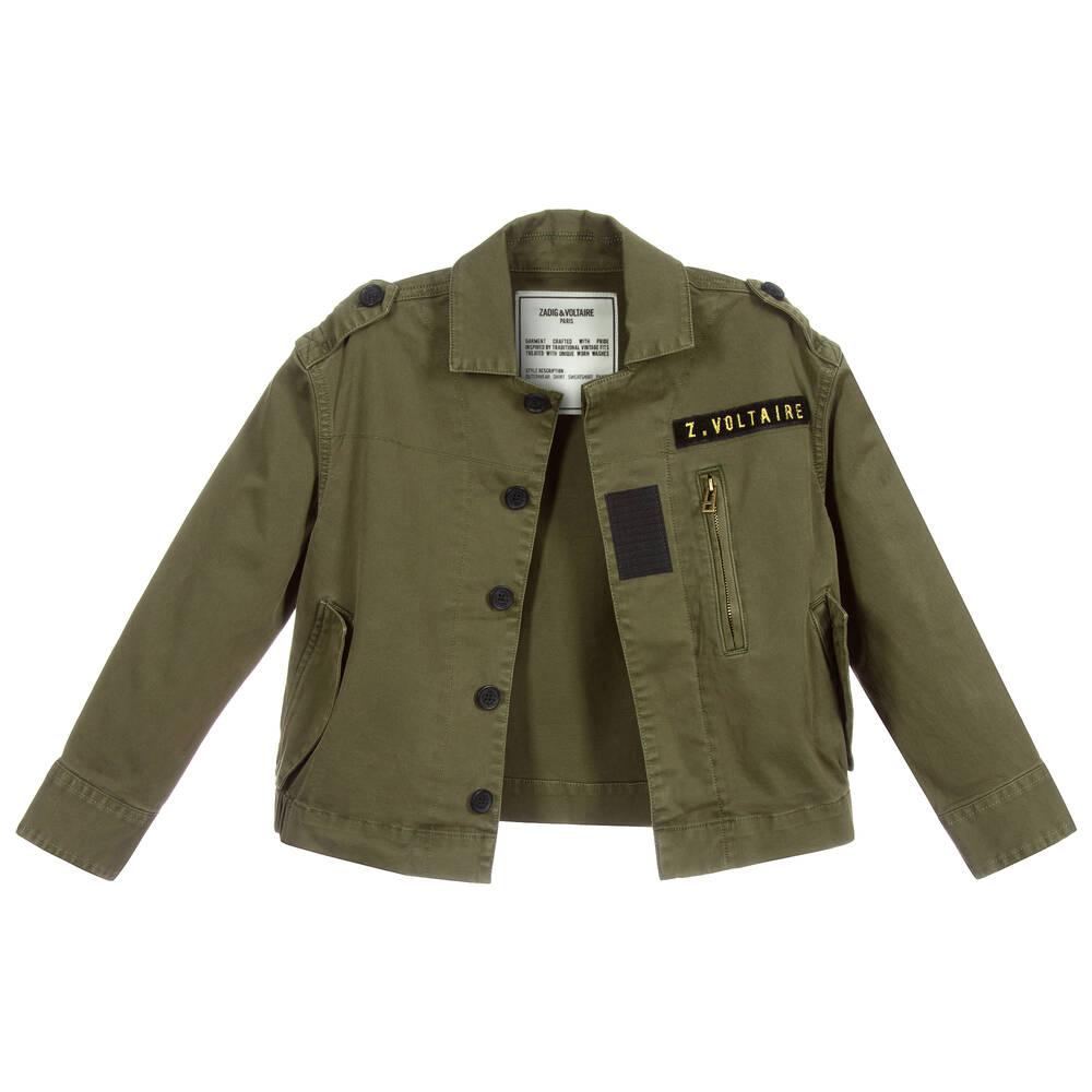 Kid Coton Green Jacket