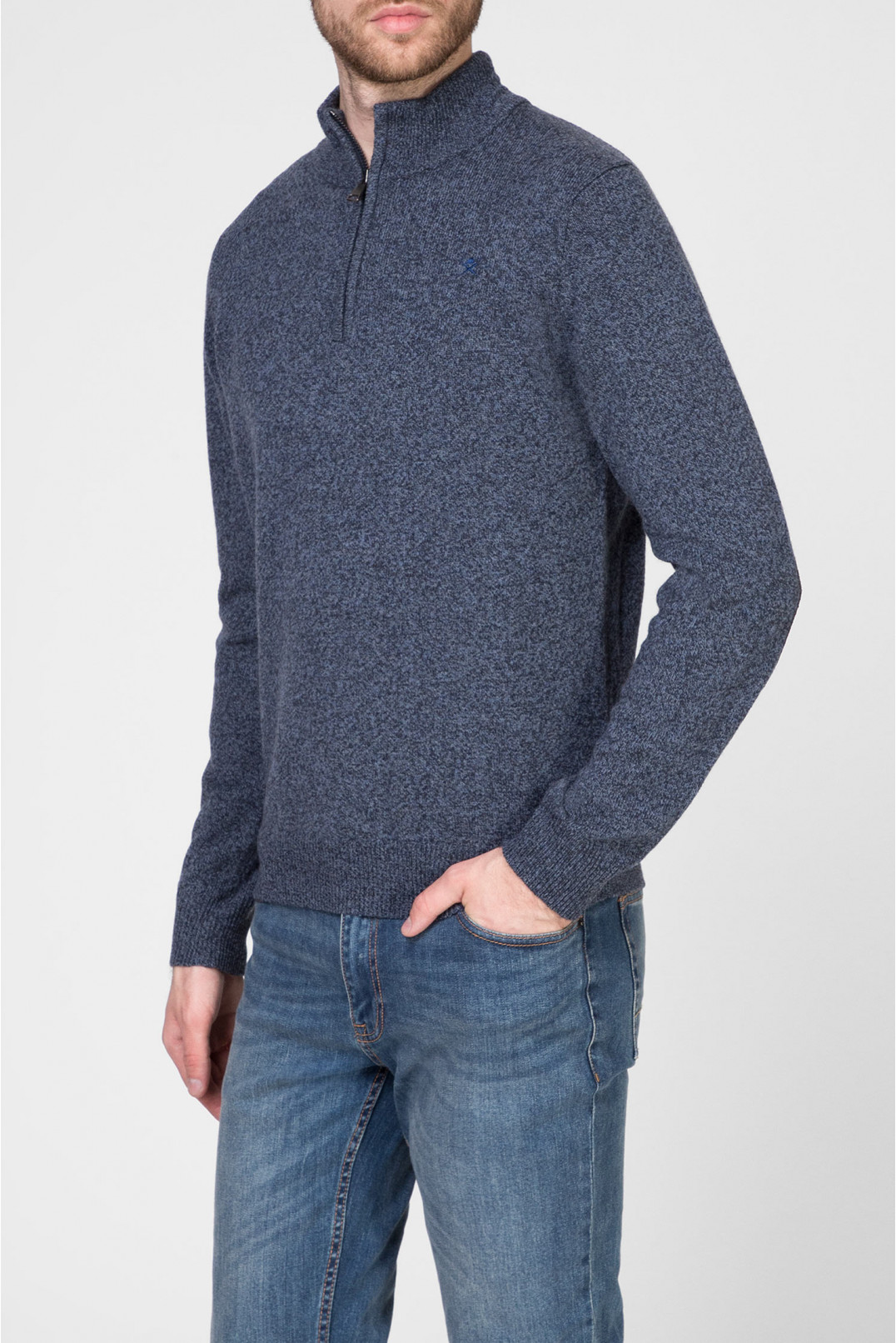 Hackett lambswool discount half zip jumper