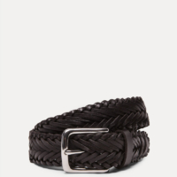 Brown Hand-Plaited Leather Belt