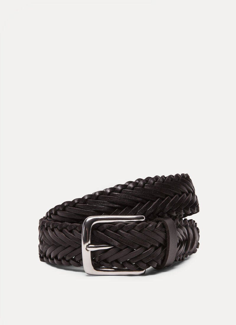 Brown Hand-Plaited Leather Belt | luigilovesluisa