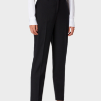 Black Classic Slim Fit Suit Pants