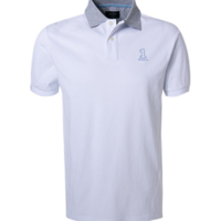 White Number Polo Shirt